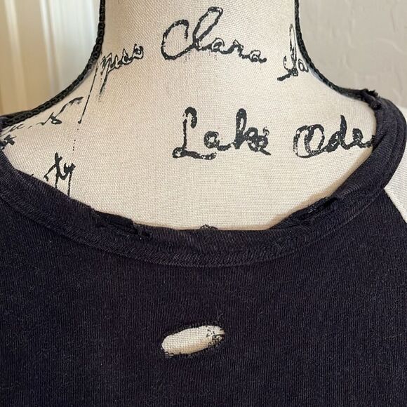 Lucky Brand AC/DC Distressed Ripped Blow Up Your Video Graphic Shirt Music Band - Picture 8 of 11